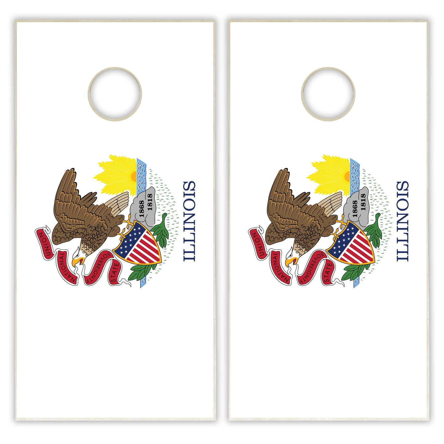Illinois State Flag Cornhole Set
