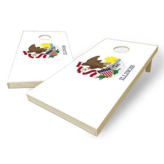 Illinois State Flag Cornhole Set