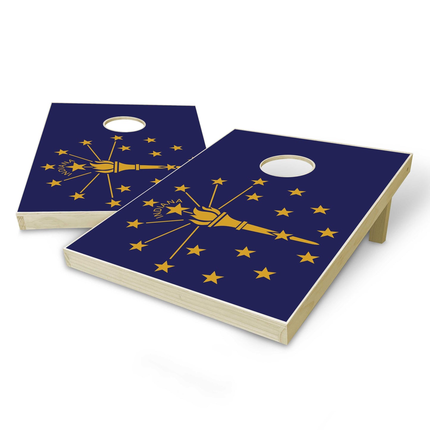 Indiana State Flag Tailgate Cornhole Set