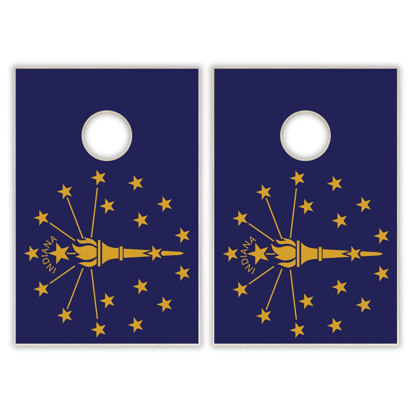 Indiana State Flag Tailgate Cornhole Set