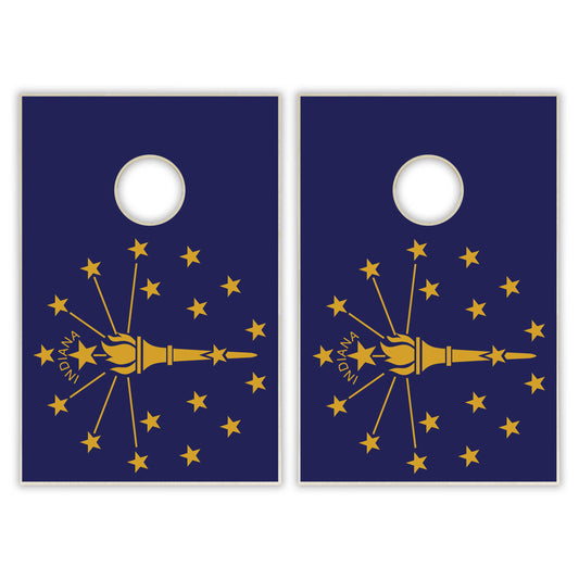 Indiana State Flag Tailgate Cornhole Set