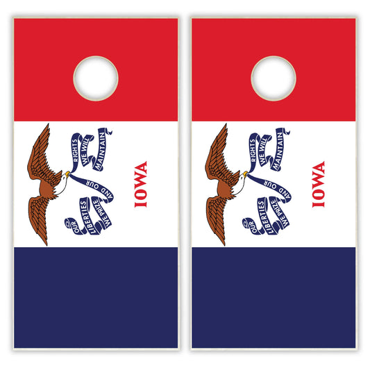 Iowa State Flag Cornhole Set