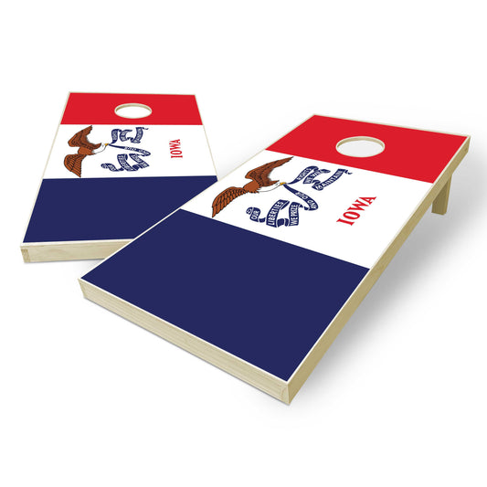 Iowa State Flag Cornhole Set