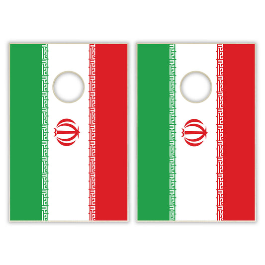 Iran Flag Tailgate Cornhole Set