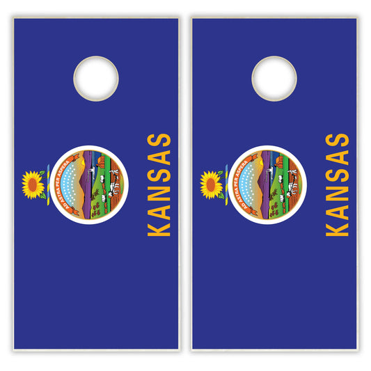 Kansas State Flag Cornhole Set