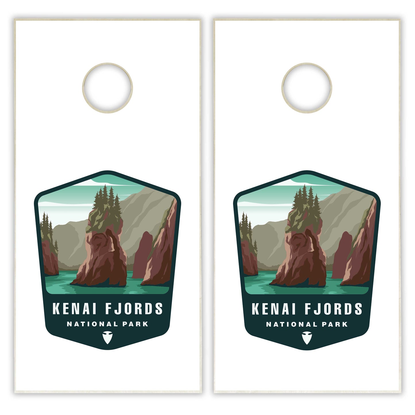 Kenai Fjords National Park Cornhole Boards