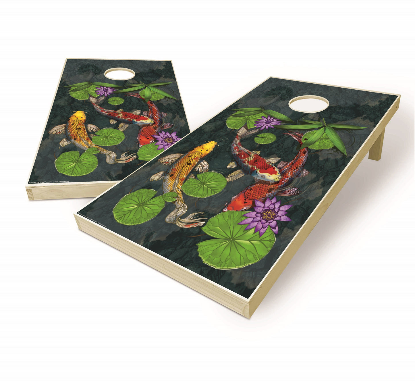 Koi Fish Cornhole Boards