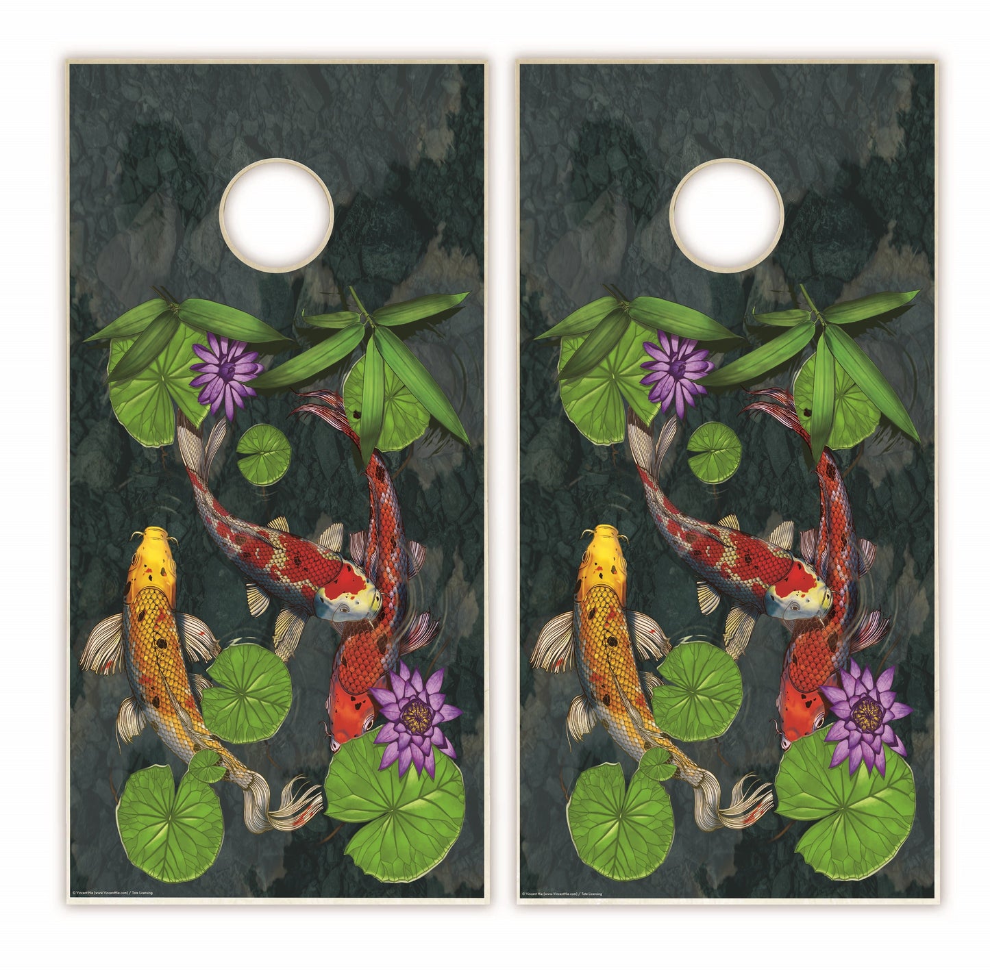 Koi Fish Cornhole Boards