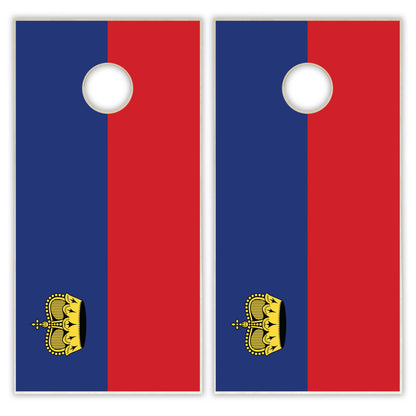 Liechtensteinn Flag Cornhole Set
