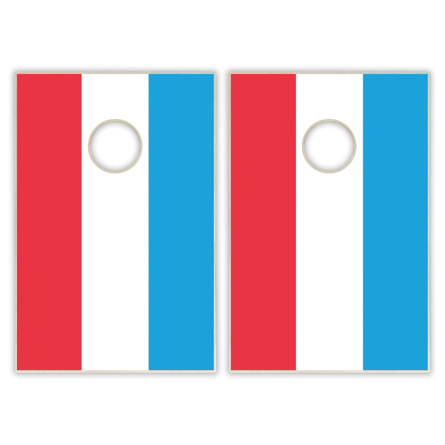 Luxembourg Flag Tailgate Cornhole Set