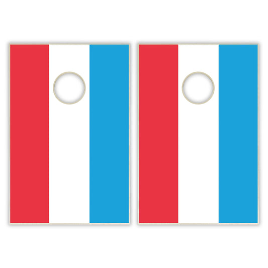 Luxembourg Flag Tailgate Cornhole Set