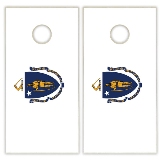 Massachusetts State Flag Cornhole Set
