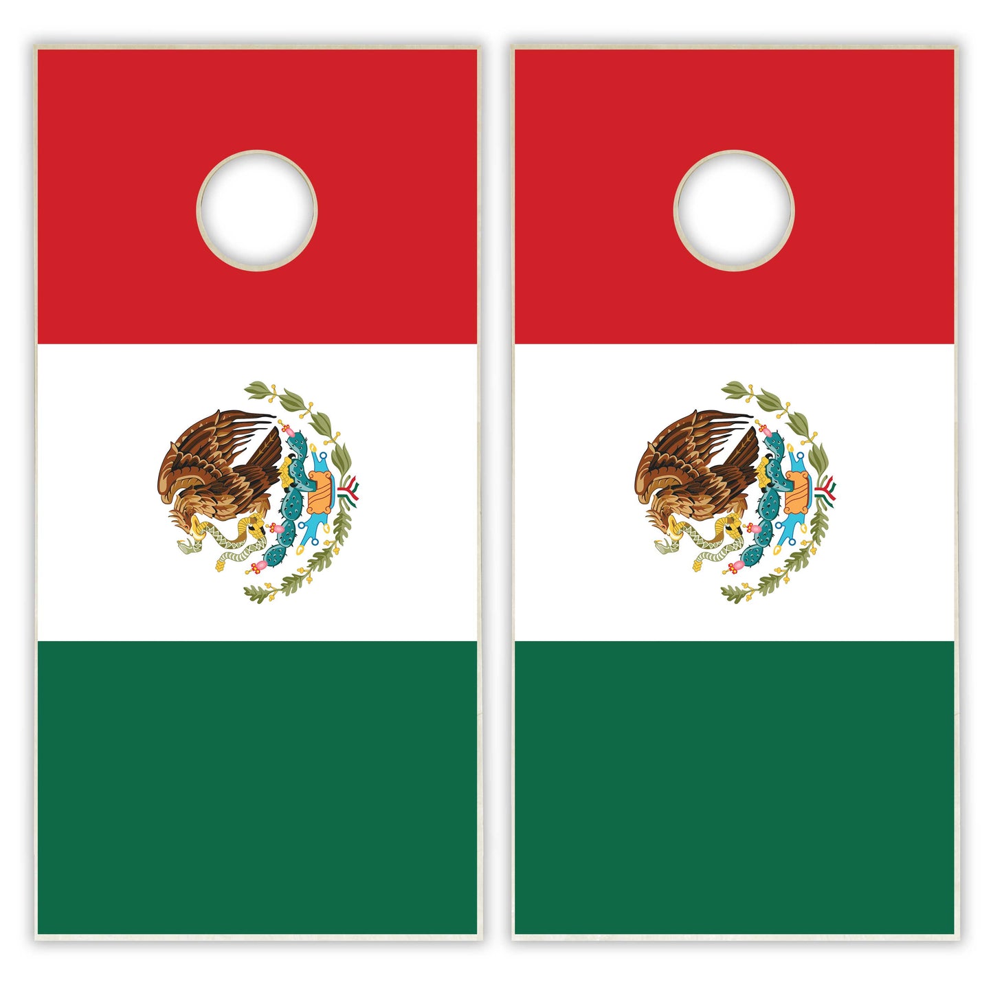 Mexico Flag Cornhole Set