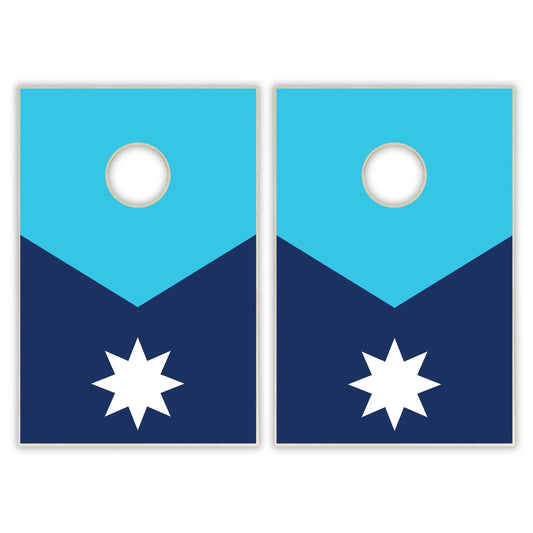 Minnesota State Flag Tailgate Cornhole Set