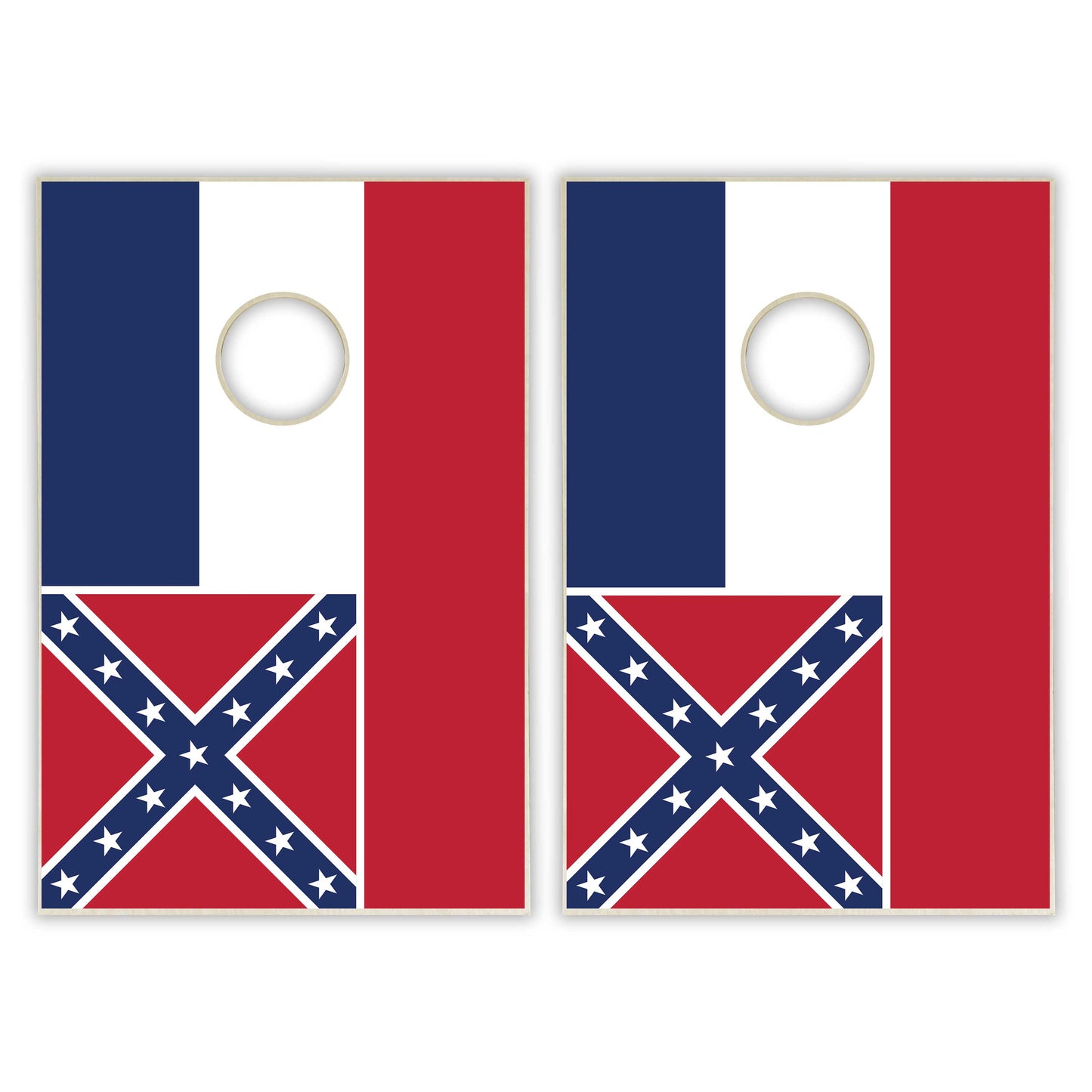 Mississippi State Flag Tailgate Cornhole Set