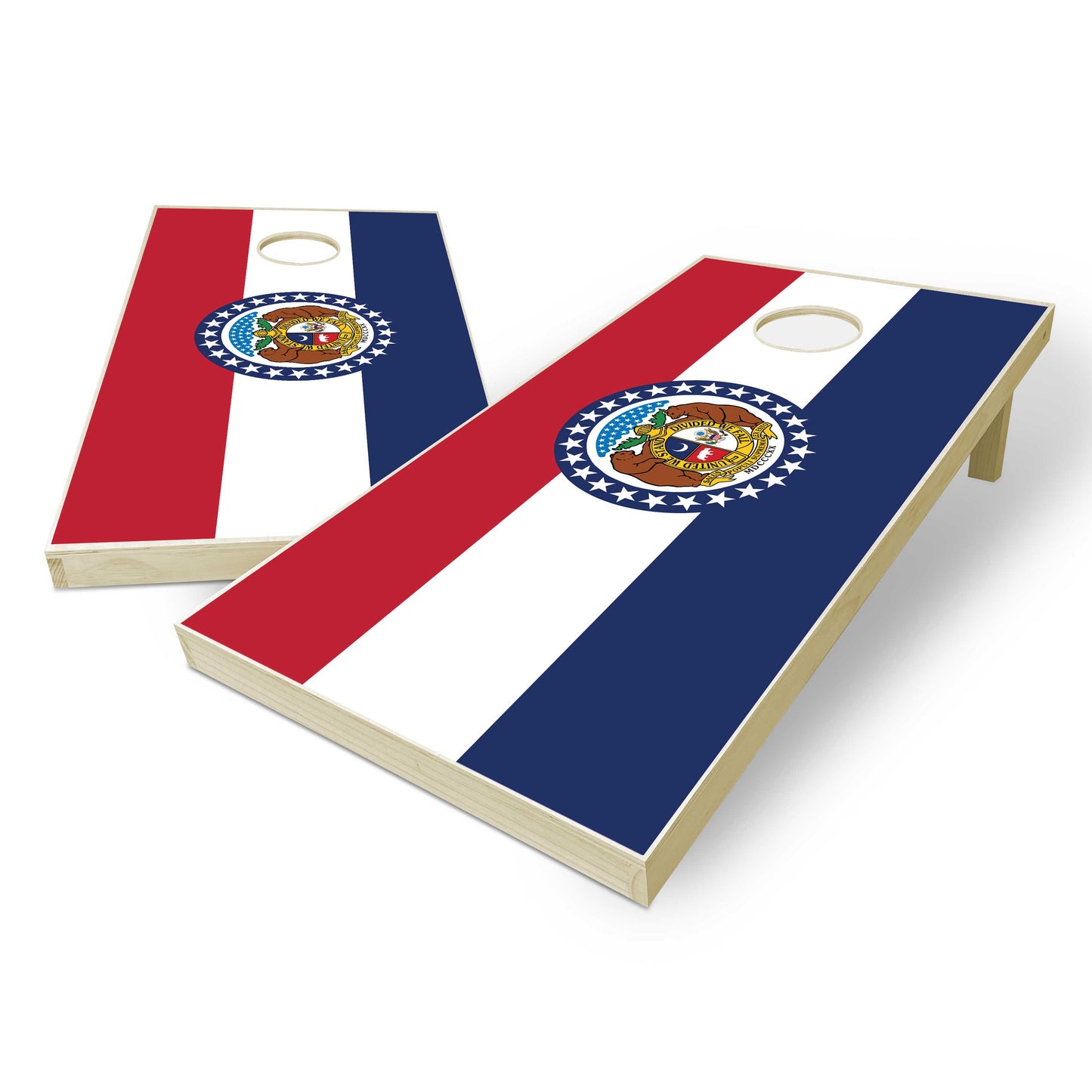 Missouri State Flag Cornhole Set