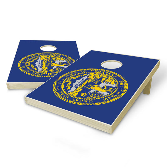 Nebraska State Flag Tailgate Cornhole Set