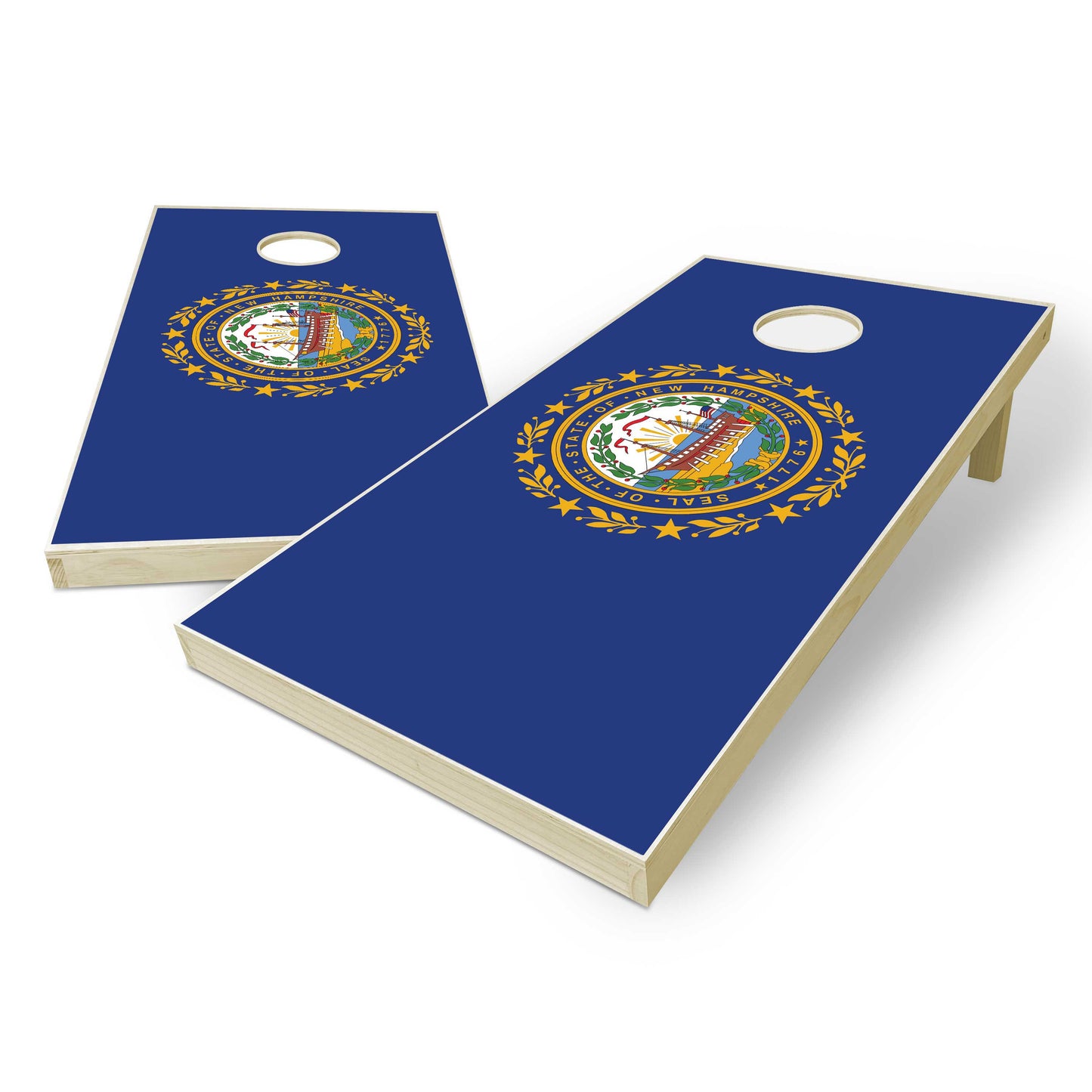 New Hampshire State Flag Cornhole Set