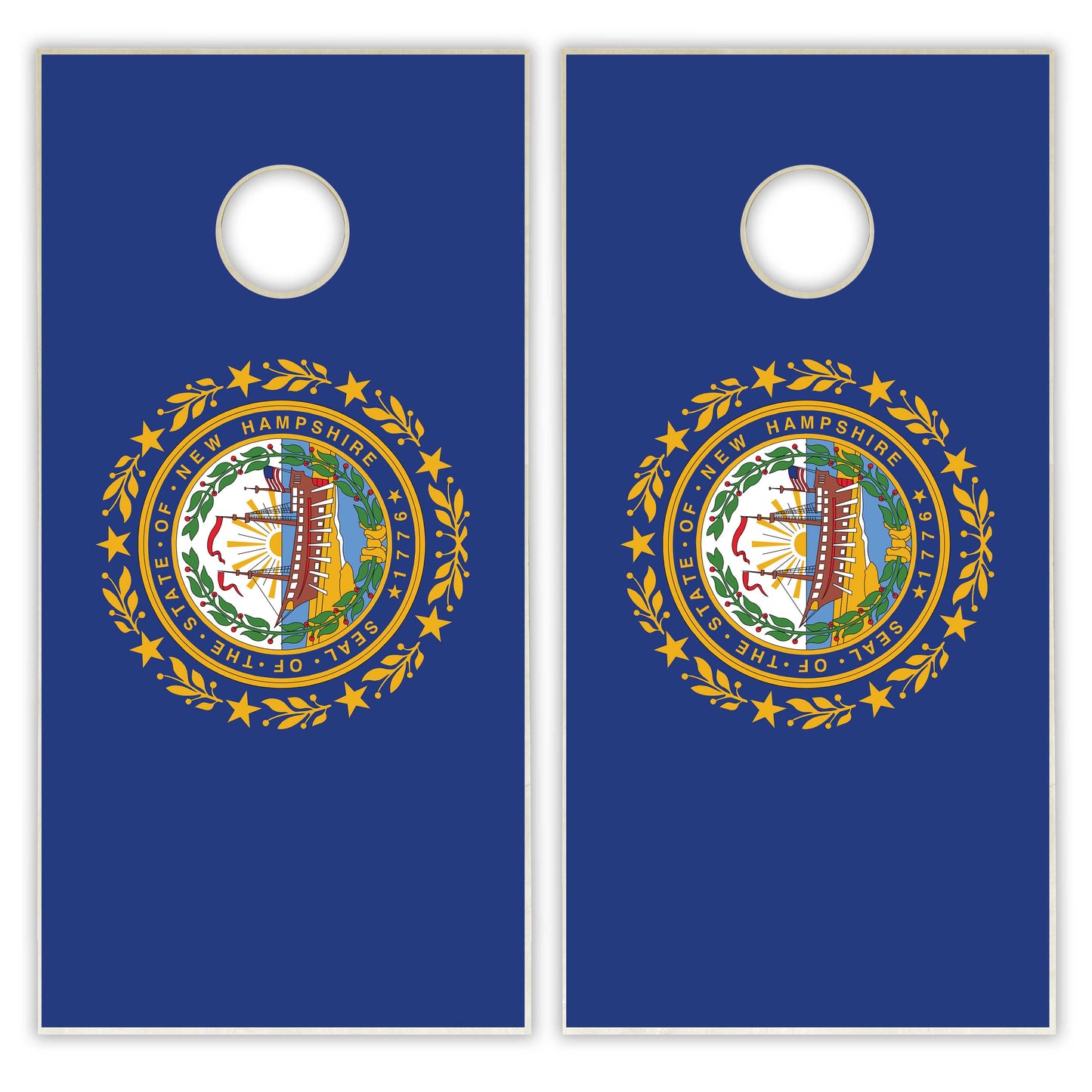 New Hampshire State Flag Cornhole Set