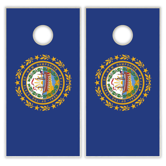 New Hampshire State Flag Cornhole Set