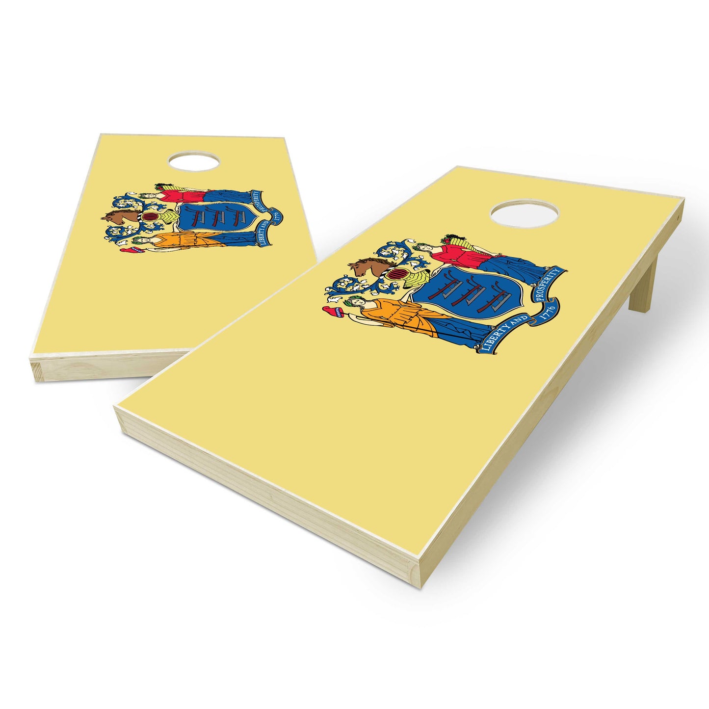 New Jersey State Flag Cornhole Set