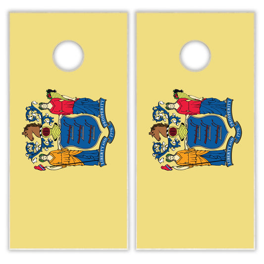 New Jersey State Flag Cornhole Set