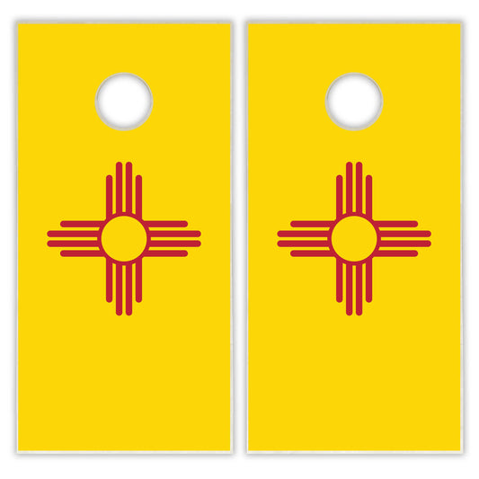 New Mexico State Flag Cornhole Set