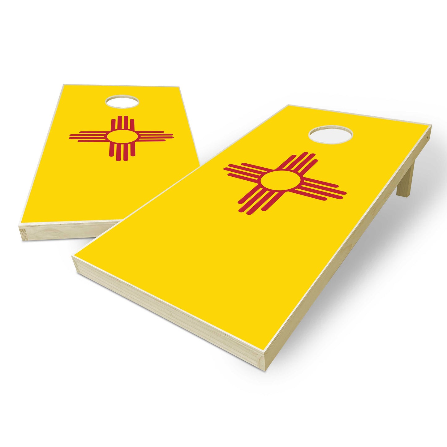 New Mexico State Flag Cornhole Set