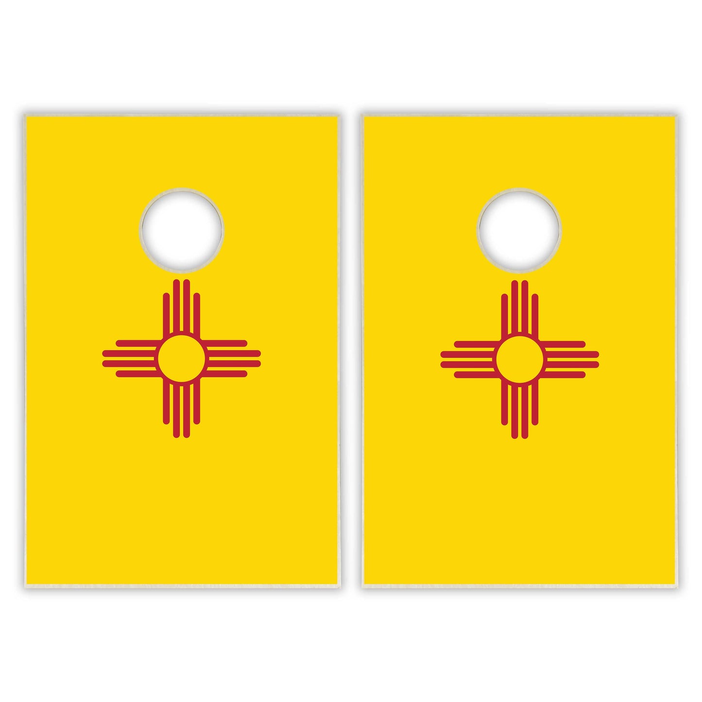 New Mexico State Flag Tailgate Cornhole Set