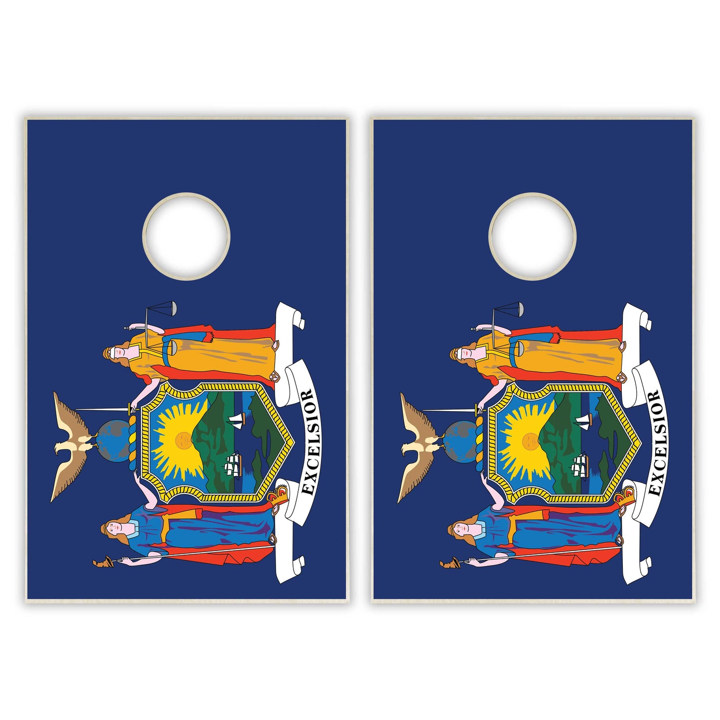 New York State Flag Tailgate Cornhole Set