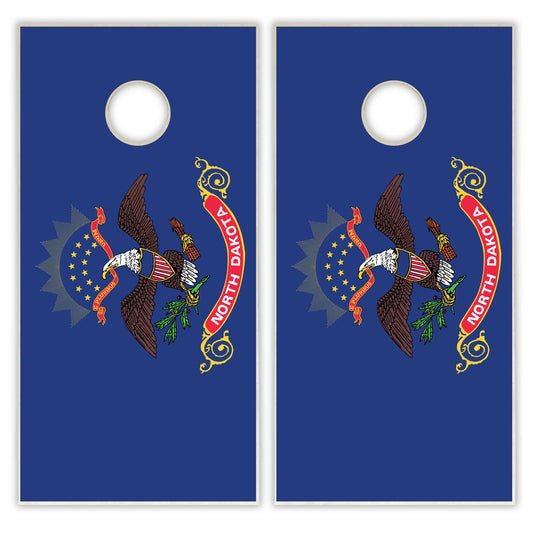 North Dakota State Flag Cornhole Set