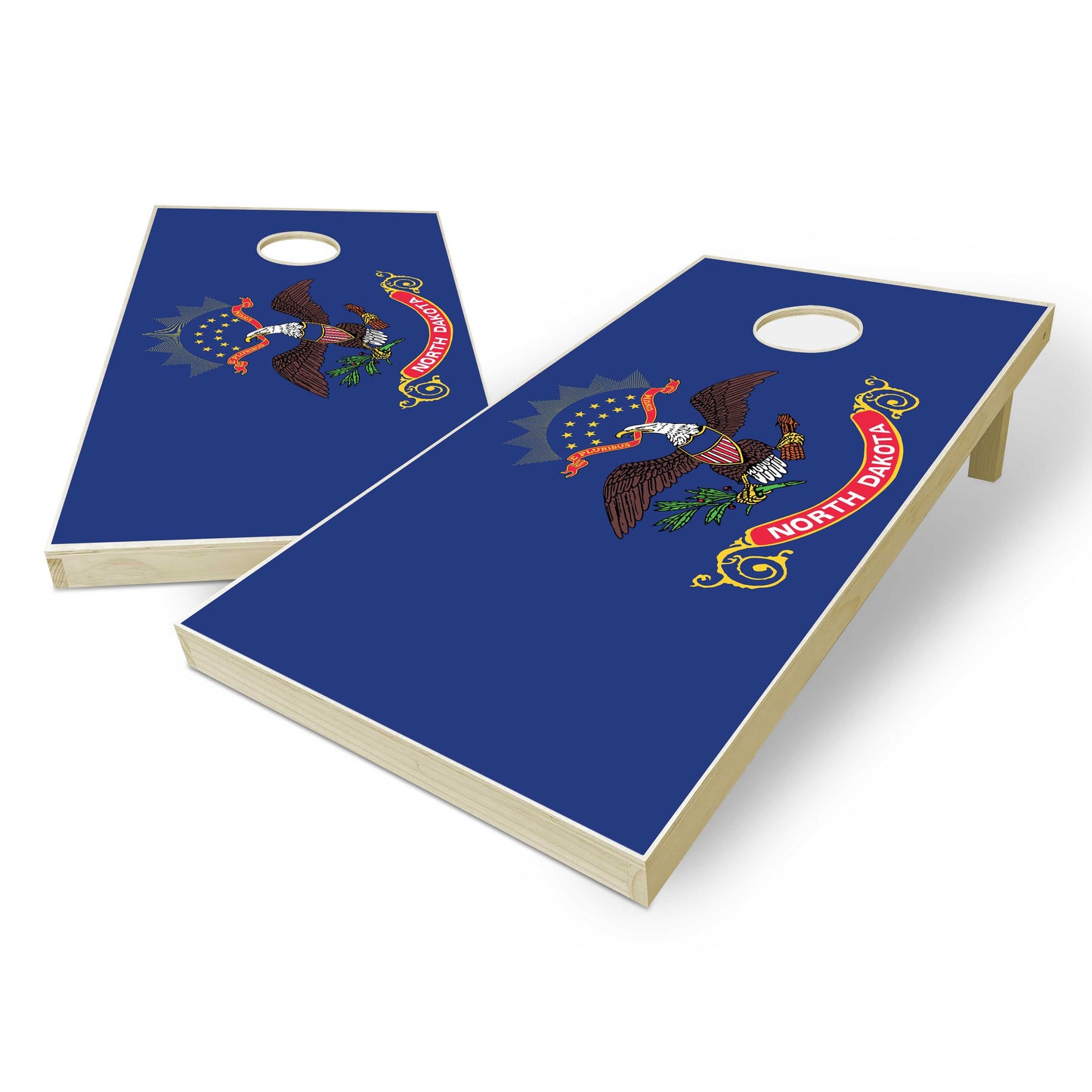 North Dakota State Flag Cornhole Set