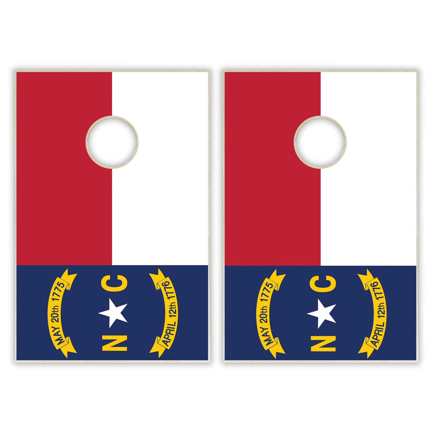 North Carolina State Flag Tailgate Cornhole Set