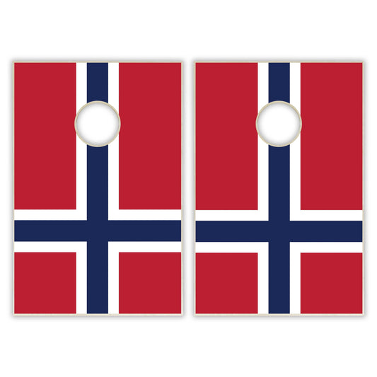 Norway Flag Tailgate Cornhole Set