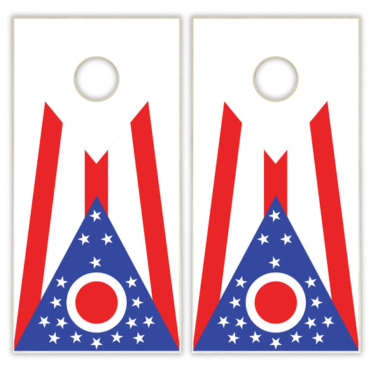 Ohio State Flag Cornhole Set