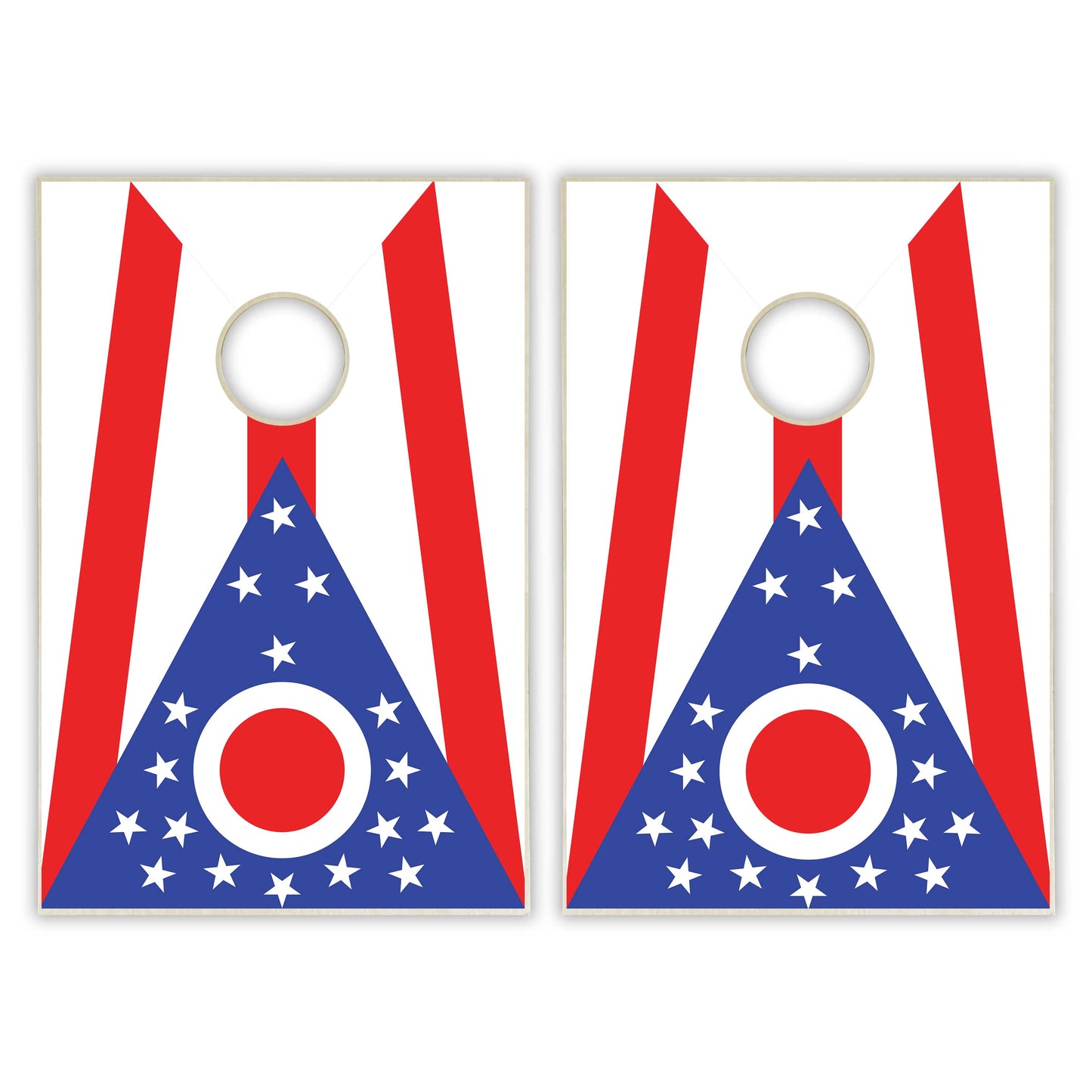 Ohio State Flag Tailgate Cornhole Set