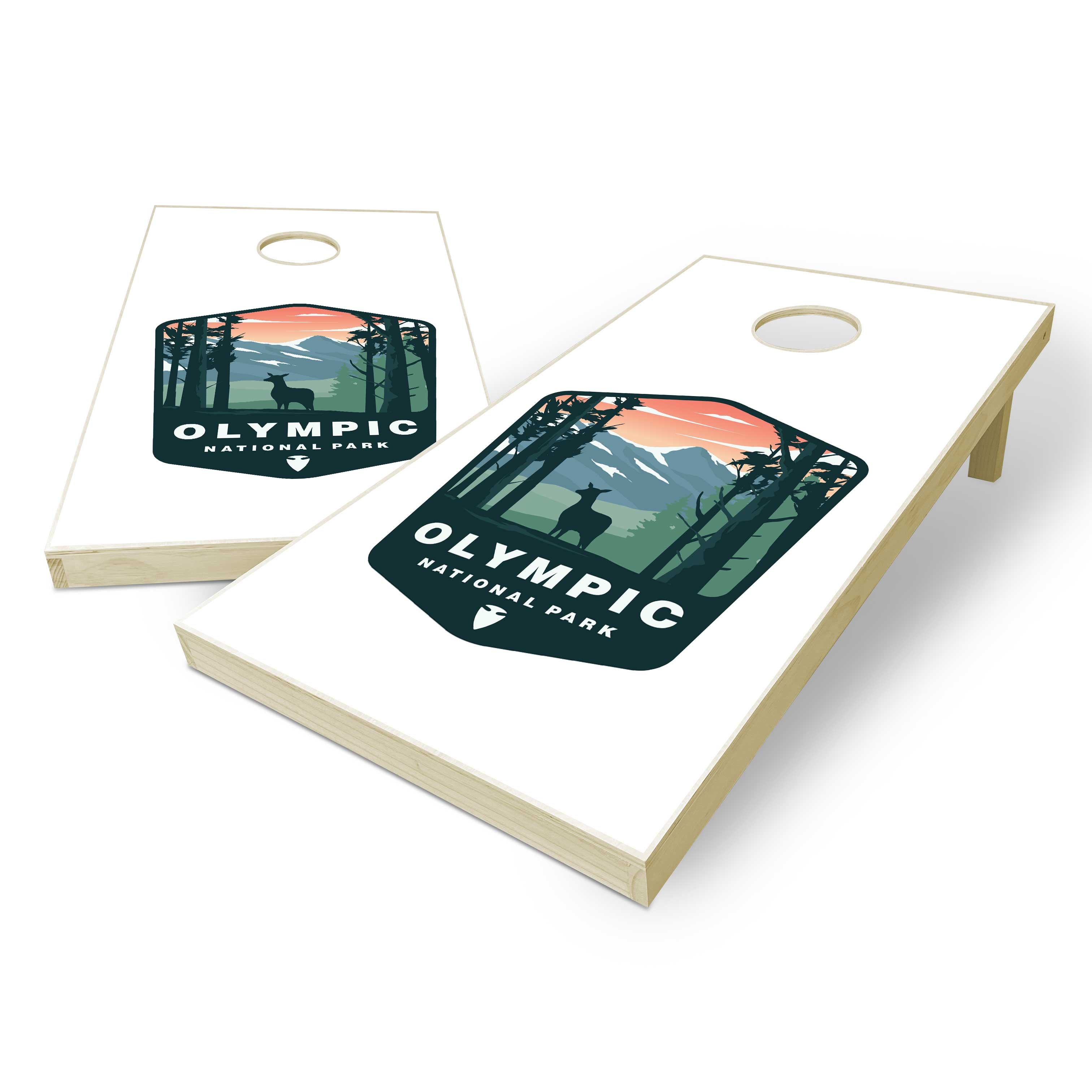 Olympic National Park Cornhole Boards | YardGames.com Olympic corn hole