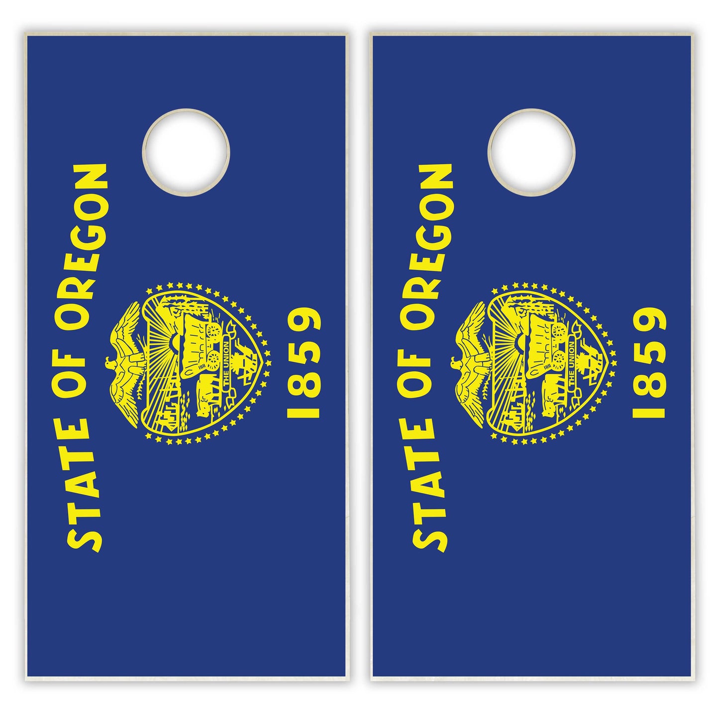 Oregon State Flag Cornhole Set