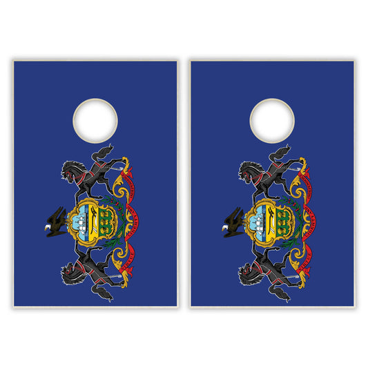 Pennsylvania State Flag Tailgate Cornhole Set