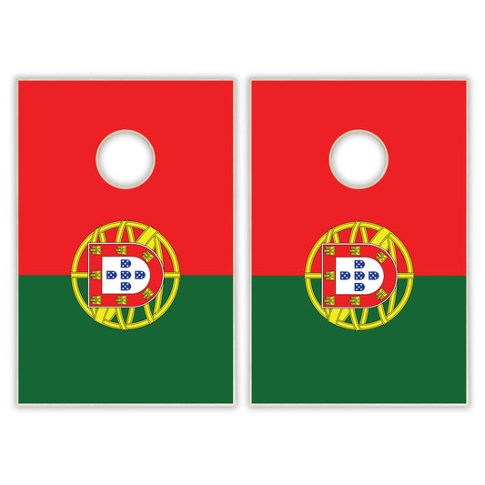 Portugal Flag Tailgate Cornhole Set