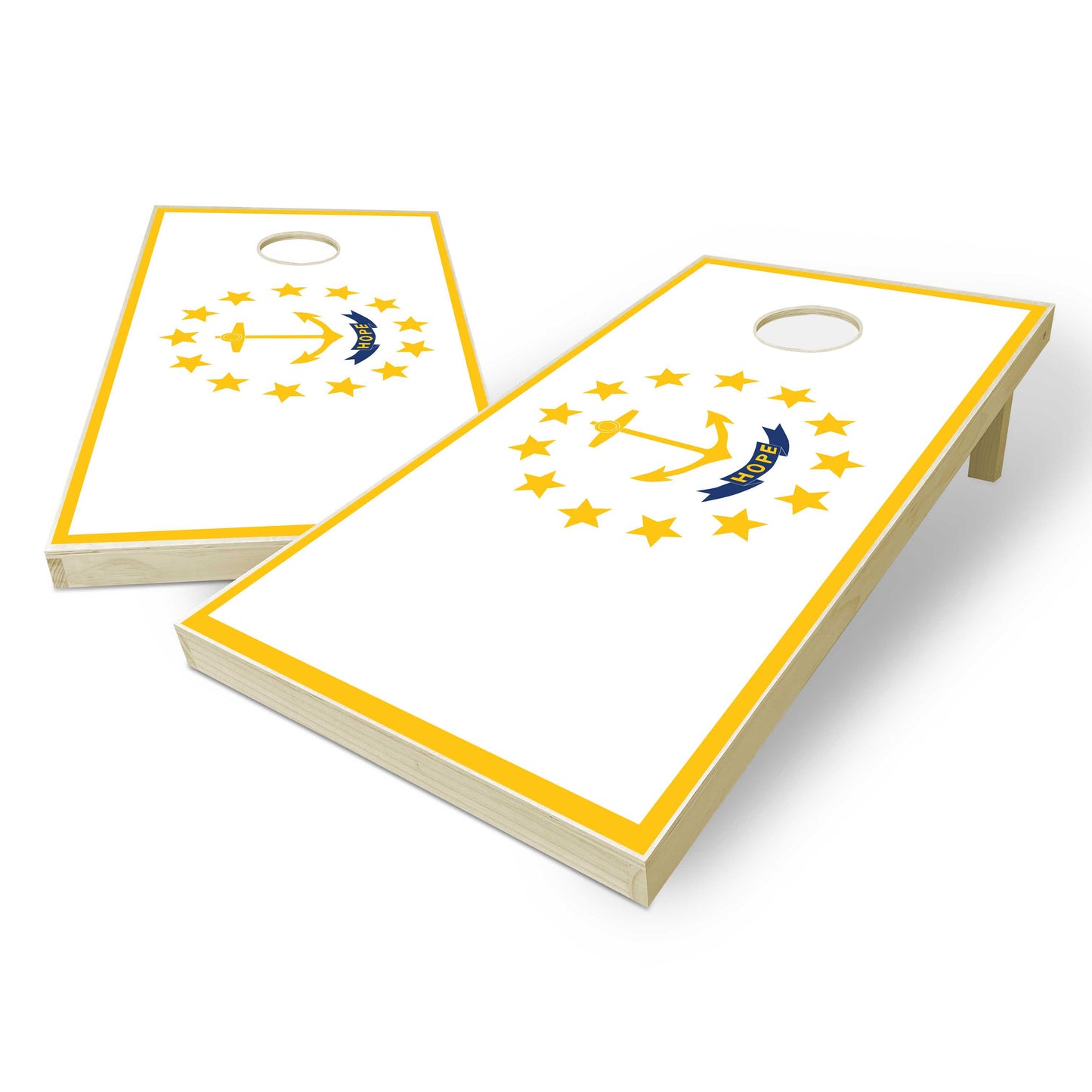 Rhode Island State Flag Cornhole Set