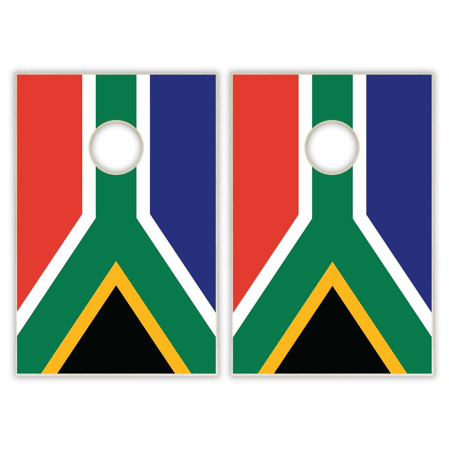 South Africa Flag Tailgate Cornhole Set