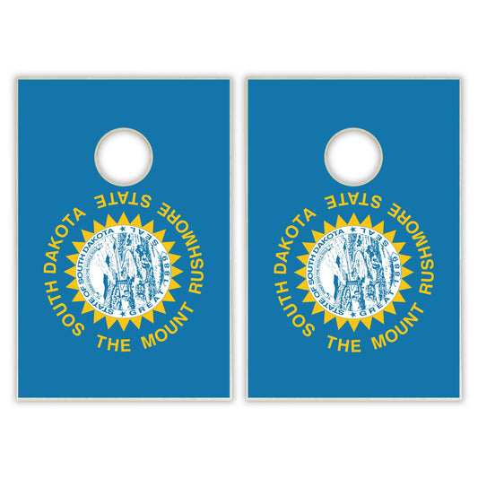 South Dakota State Flag Tailgate Cornhole Set