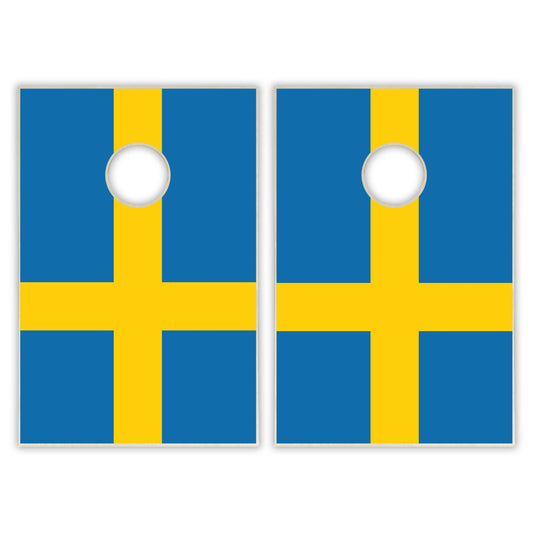 Sweden Flag Tailgate Cornhole Set