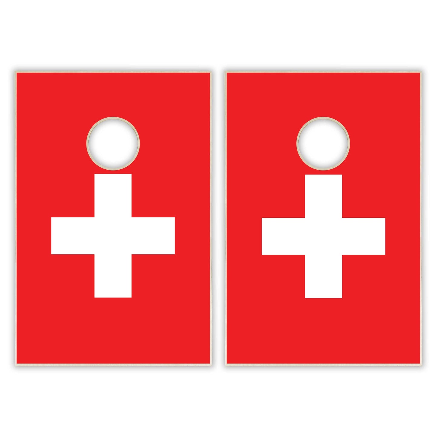 Switzerland Flag Tailgate Cornhole Set