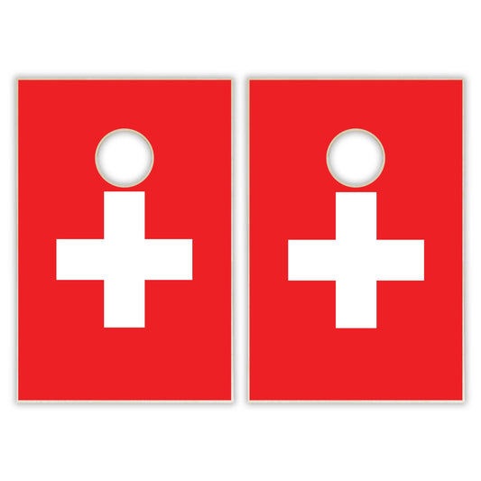 Switzerland Flag Tailgate Cornhole Set