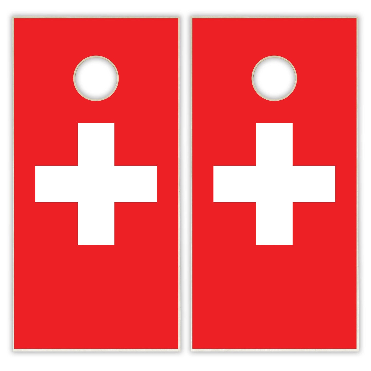 Switzerland Flag Cornhole Set