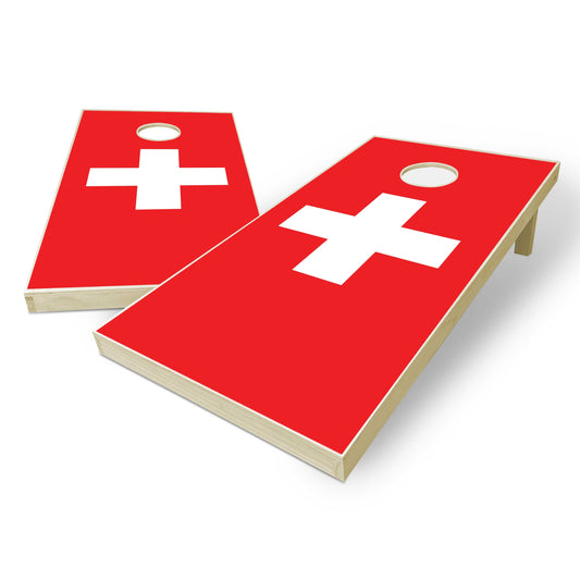 Switzerland Flag Cornhole Set