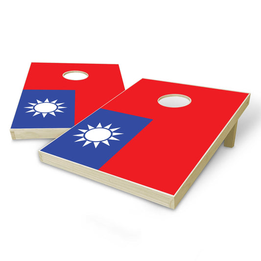 Taiwan Flag Tailgate Cornhole Set