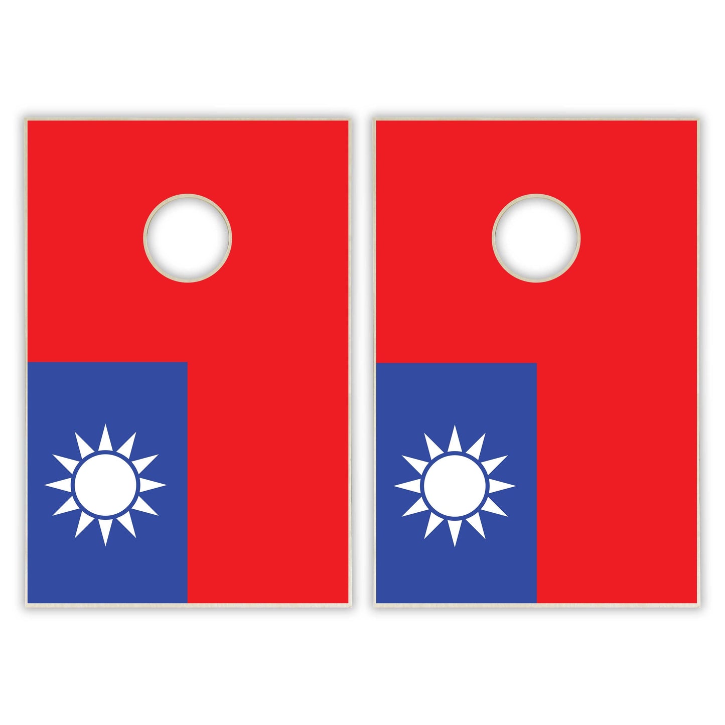 Taiwan Flag Tailgate Cornhole Set